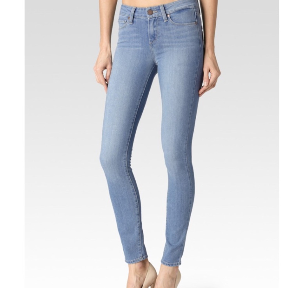 Paige VERDUGO Light-Wash Ankle Skinny Jeans 28